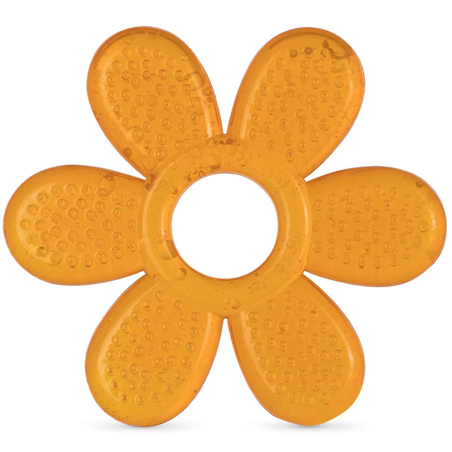 Прорезыватель BABOO Цветочек охлаждающий с 4месяцев Оранжевый 6-003 - фото 1