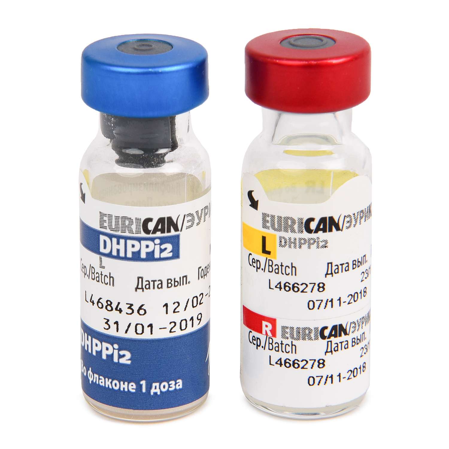 Вакцина для собак Boehringer Ingelheim Эурикан+LR 1доза - фото 1