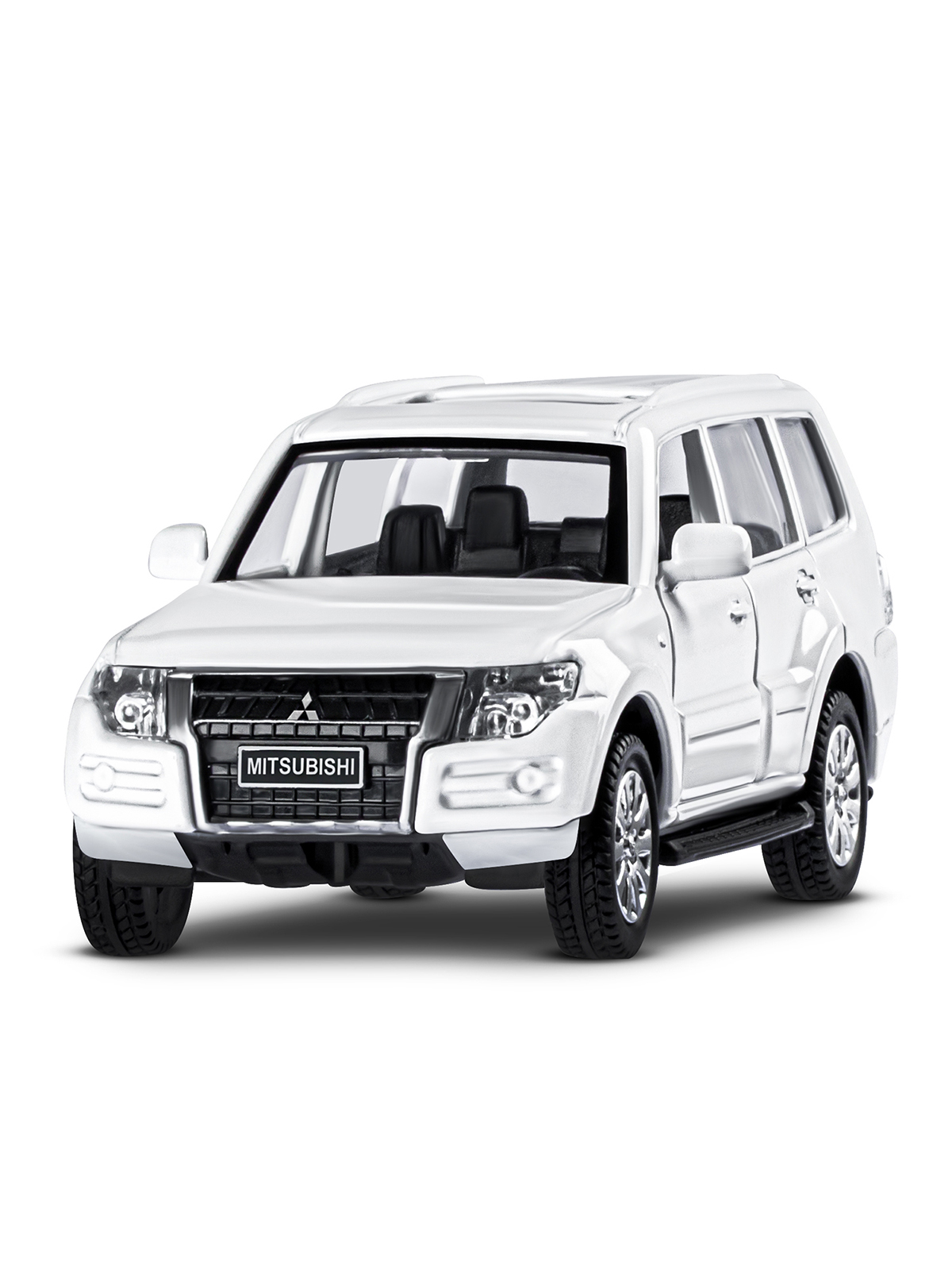 Внедорожник АВТОпанорама Mitsubishi Pajero 4WD Turbo 1:43 белый JB1251430 - фото 9