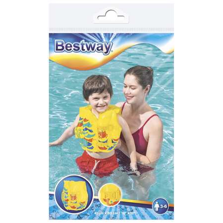 Жилет Bestway надувной «Тропики» 41 х 30 см от 3-6 лет 32069 Bestway