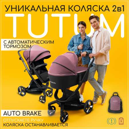 Коляска 2в1 AmaroBaby Tutum Розовый