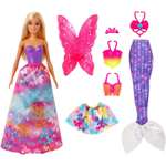 Набор игровой Barbie Дримтопия 3в1 кукла +аксессуары GJK40