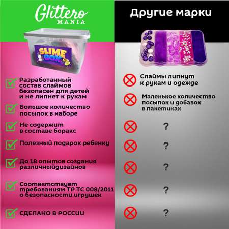 Набор слаймов сделай сам Glitteromania Авокадо опыты и эксперименты для детей