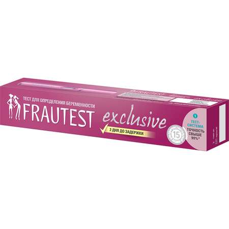 Тест на беременность Frautest exclusive в кассете с колпачком 1 шт.