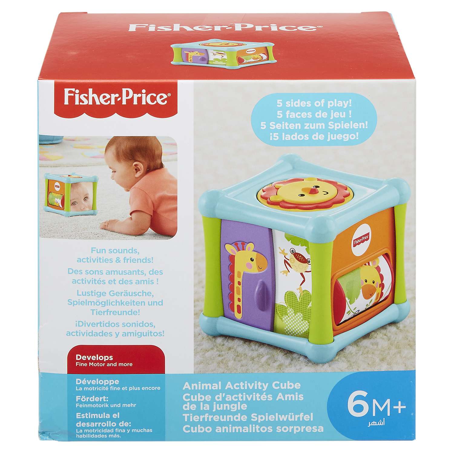 Кубик Fisher Price Веселые животные - фото 2