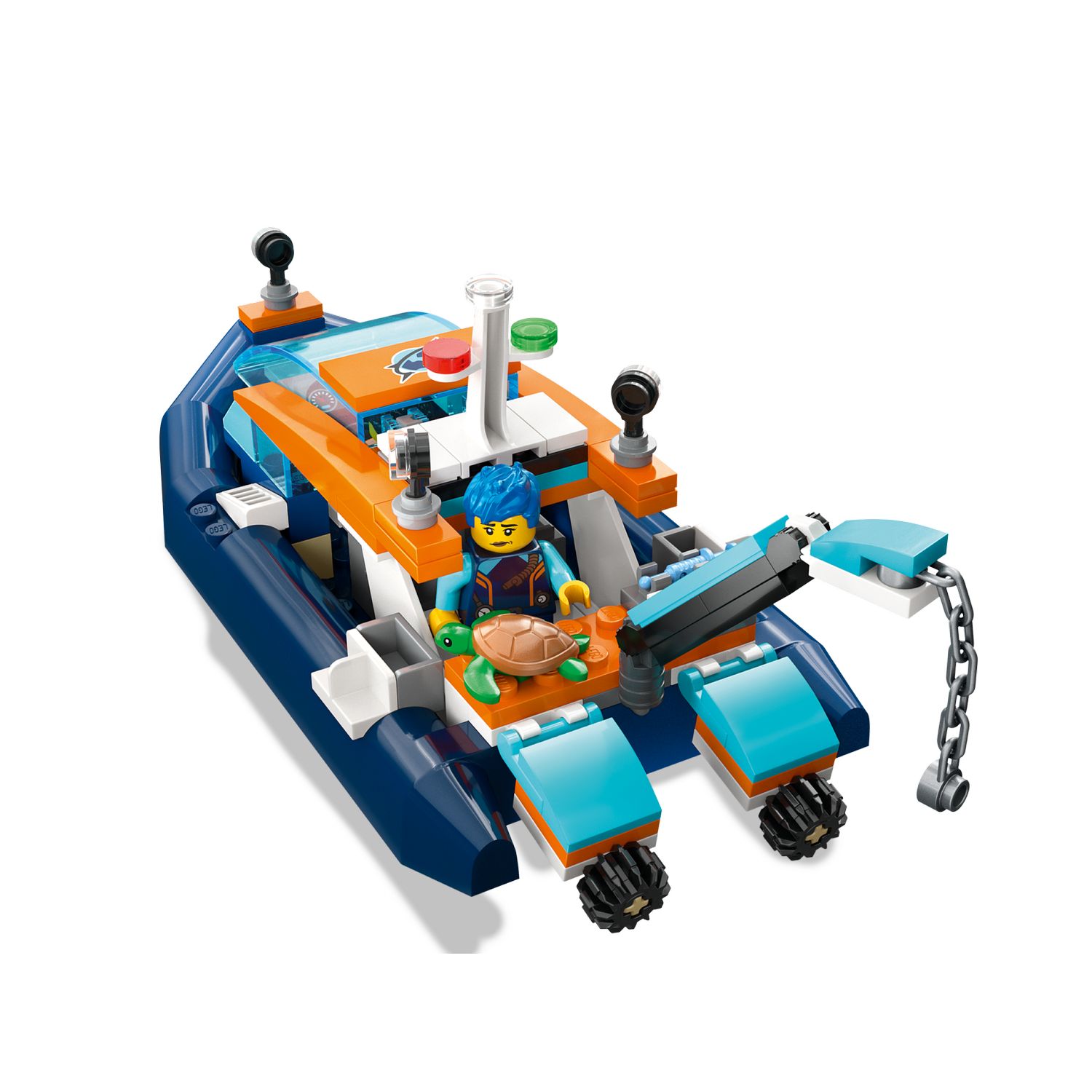 Конструктор LEGO City Explorer Diving Boat 60377 - фото 4