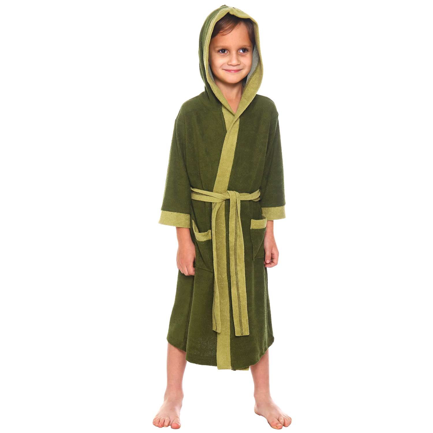 Халат Детская Одежда 8003М/темно-оливковый - фото 1