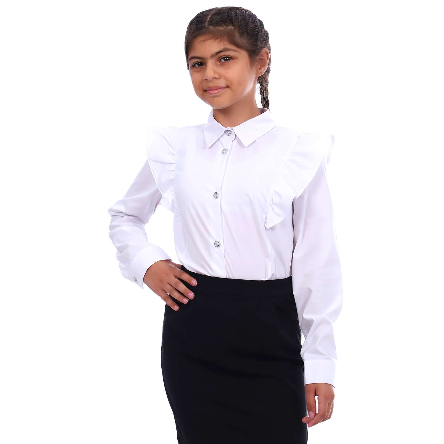 Блузка Детская Одежда BL-11000/белый - фото 1