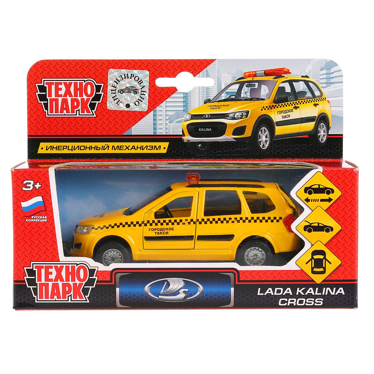 Машина Технопарк Lada Kalina Cross Такси инерционная 231156 231156 - фото 2