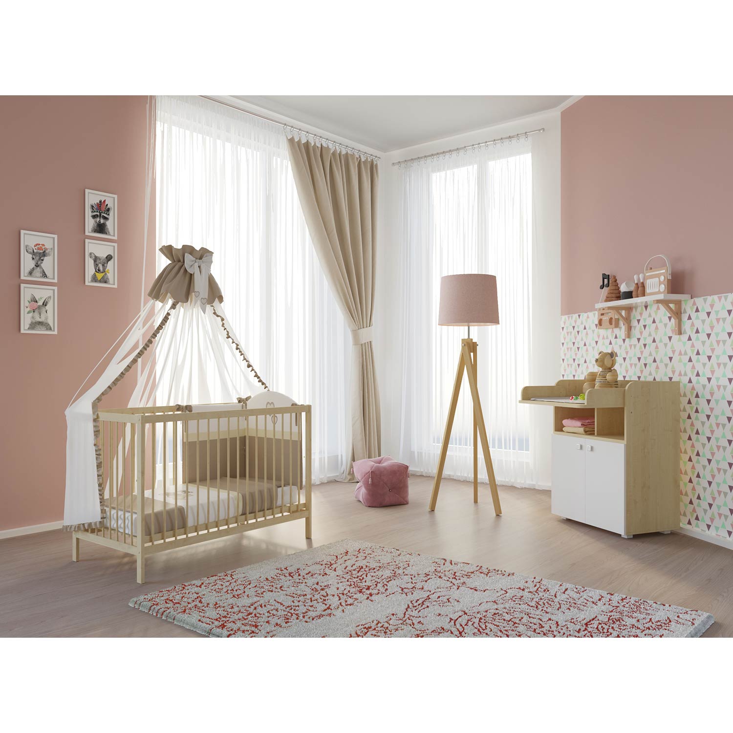 Комод Polini kids Simple 1270 Клен-Белый - фото 4