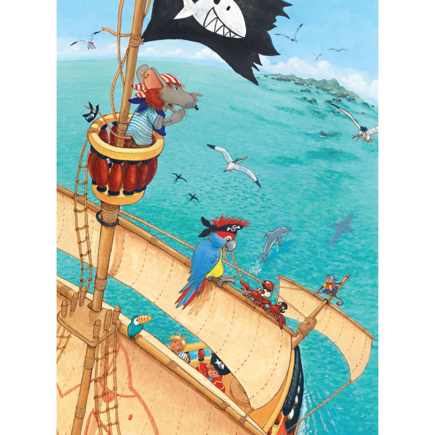 Книга Добрая книга Капитан Шарки Приключения на необитаемом острове Иллюстрации Сильвио Нойендорфа - фото 8