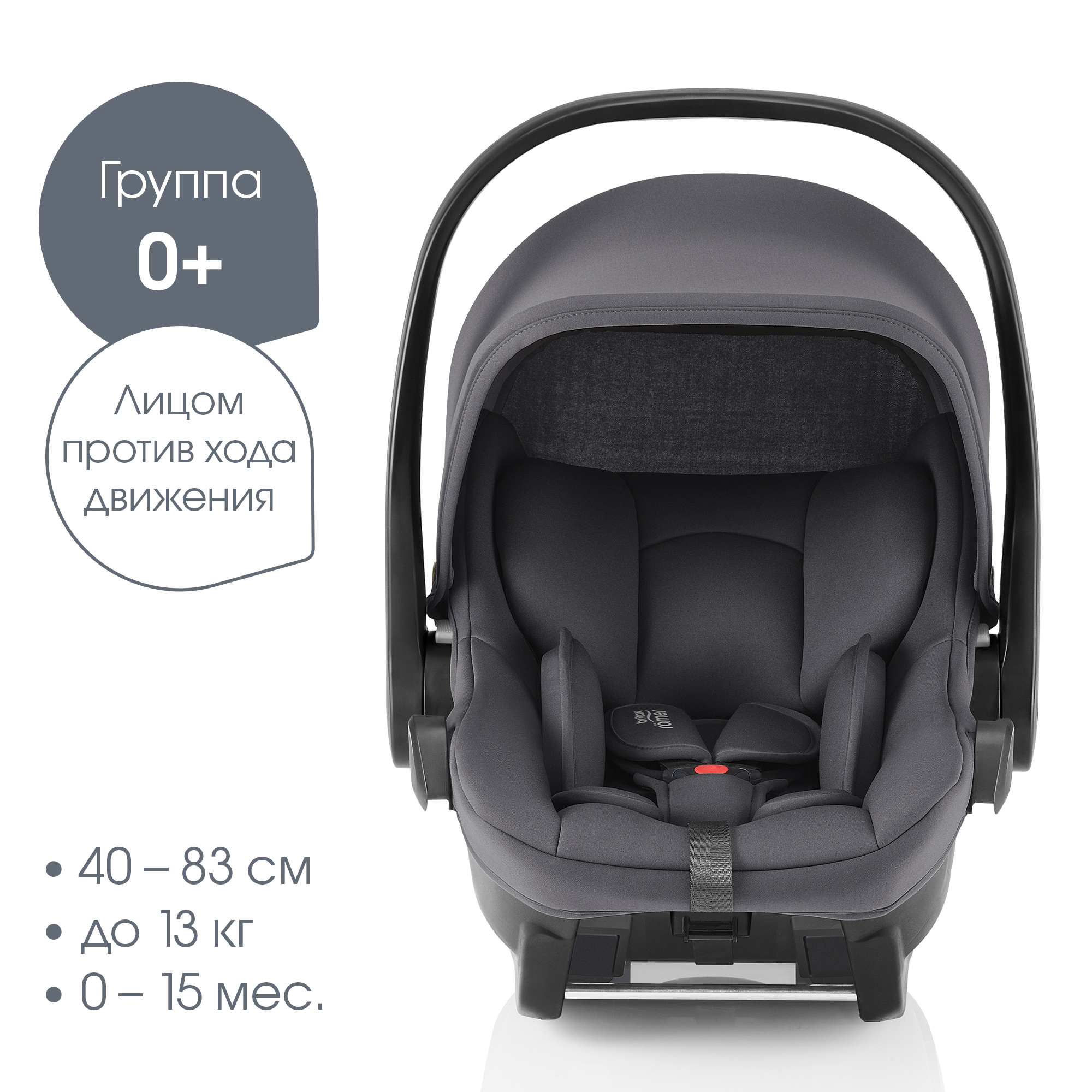 Автокресло Britax Roemer Baby-Safe Core Midnight Grey - фото 2