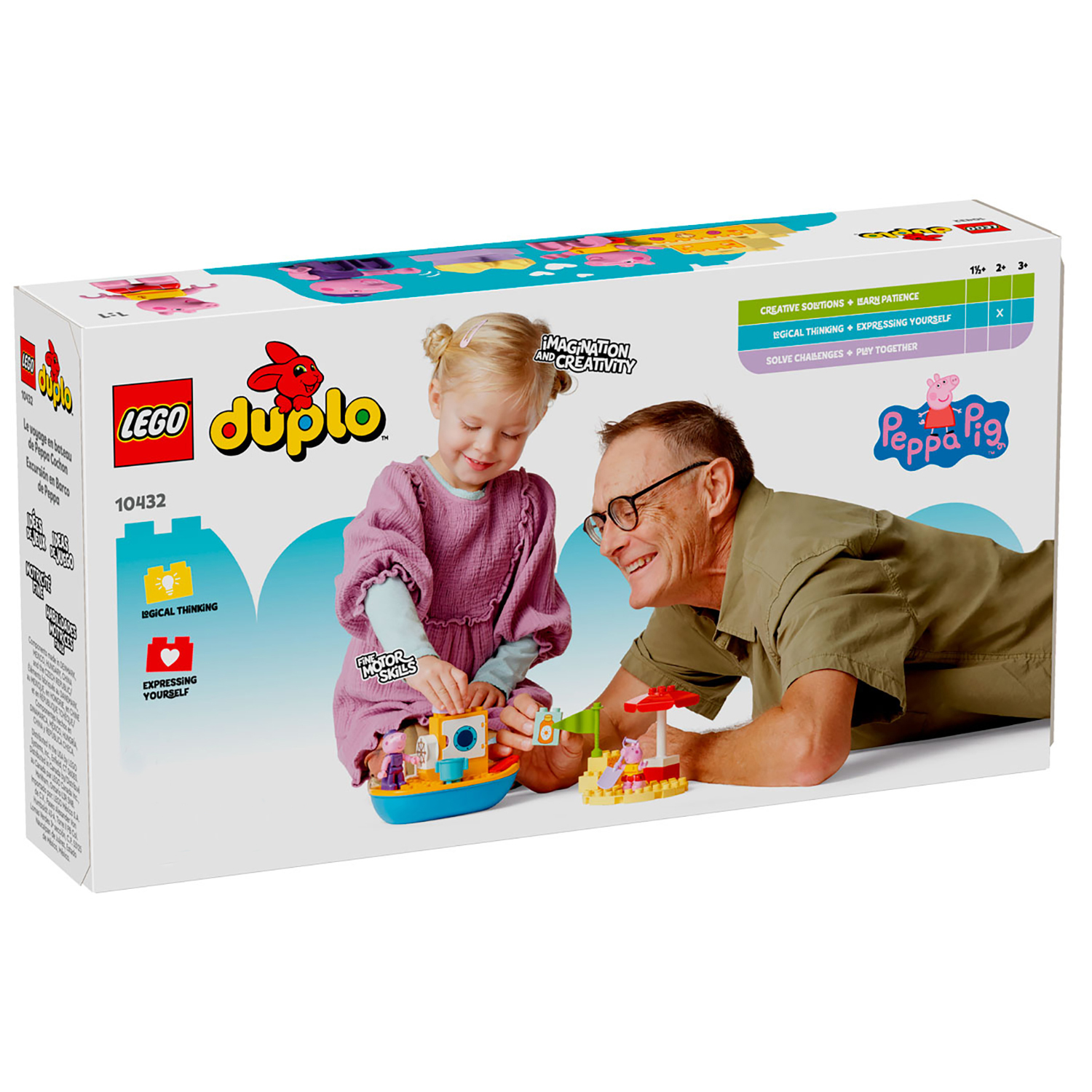 Конструктор LEGO Duplo Свинка Пеппа: прогулка на лодке - фото 1