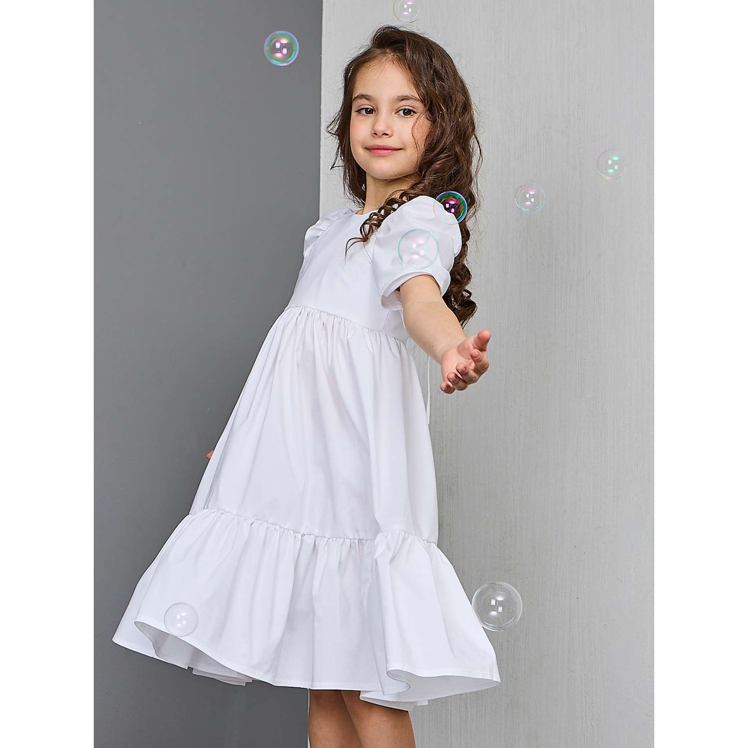 Платье Sofisha kids Plat.odnoton.white - фото 2