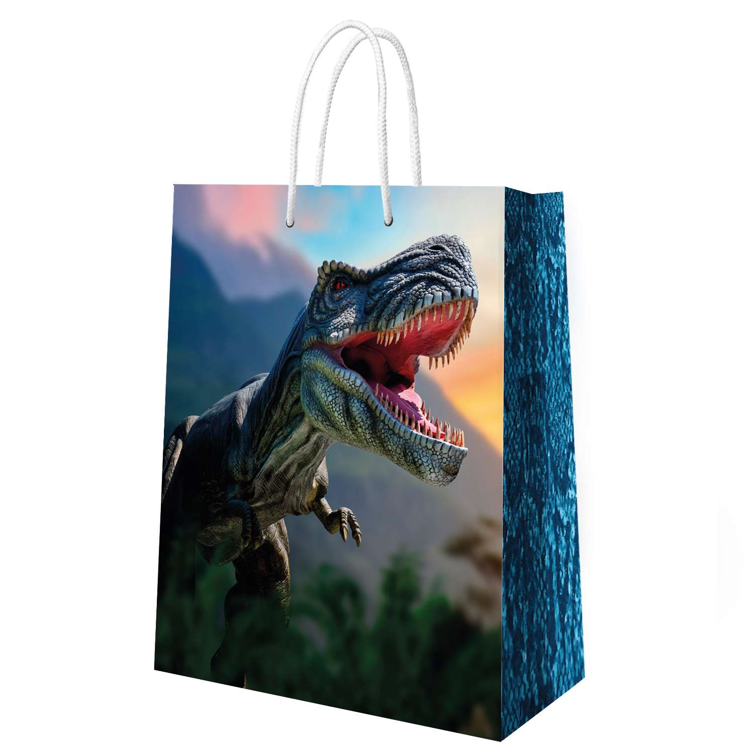 Пакет подарочный ND Play Динозавр на закате 25*35*10 см - фото 3