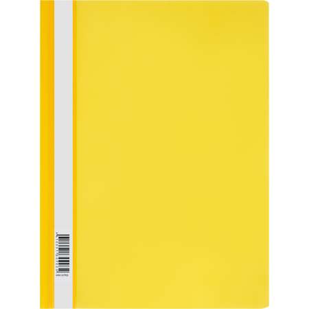Папка-скоросшиватель Стамм пластиковая А4 120мкм Желтая с прозрачным верхом ММ-30703