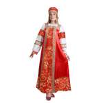 Карнавальный костюм Страна карнавалия русский Золотые узоры размер 48