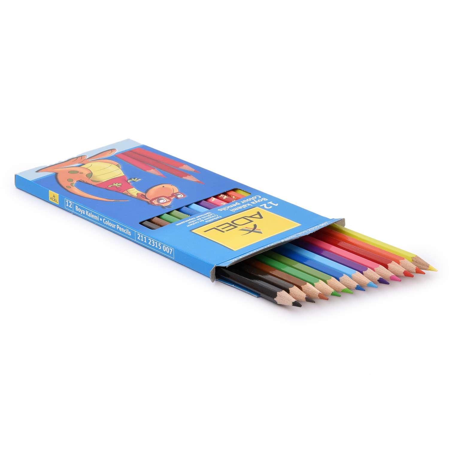 Набор цветные карандашей Adel 12 цветов - фото 5