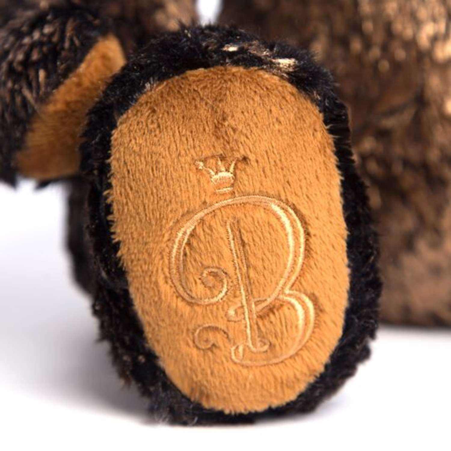Мягкая игрушка BUDI BASA Медведь БернАрт золотой металлик 34 см BB079 - фото 3