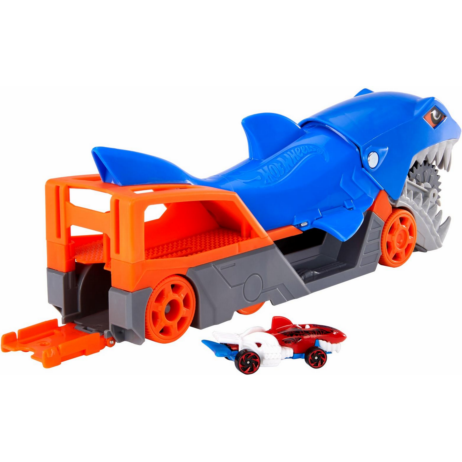 Набор игровой Hot Wheels Грузовик Голодная акула с хранилищем для машинок GVG36 GVG36 - фото 5