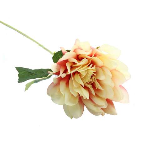 Цветок искусственный Astra&Craft Георгин 76 см цвет персиковый