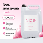 Гель для душа NICE by Septivit Love is 5л