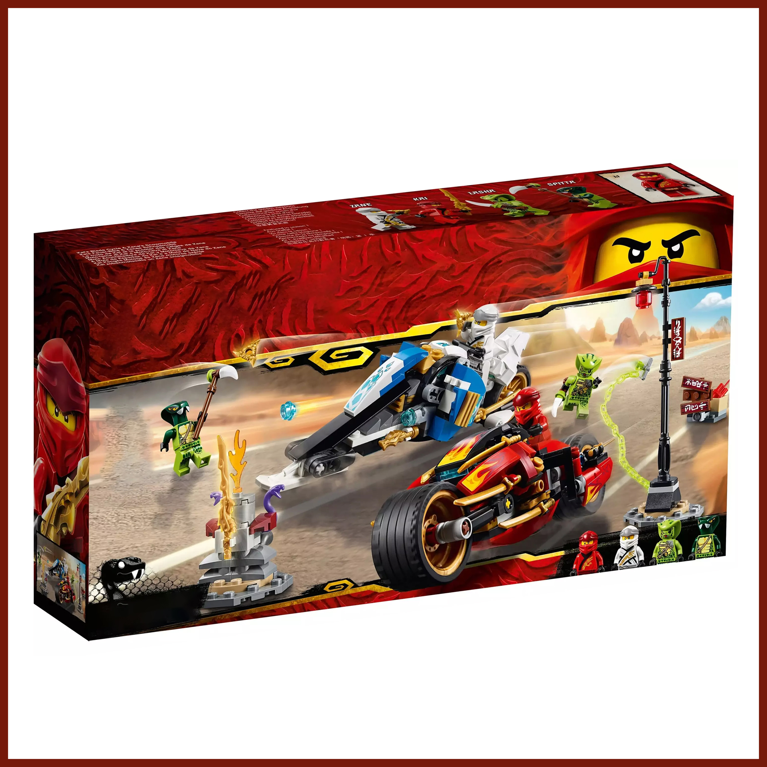 Игрушка LX Конструктор Ninjago Мотоцикл-клинок Кая и снегоход Зейна - фото 6