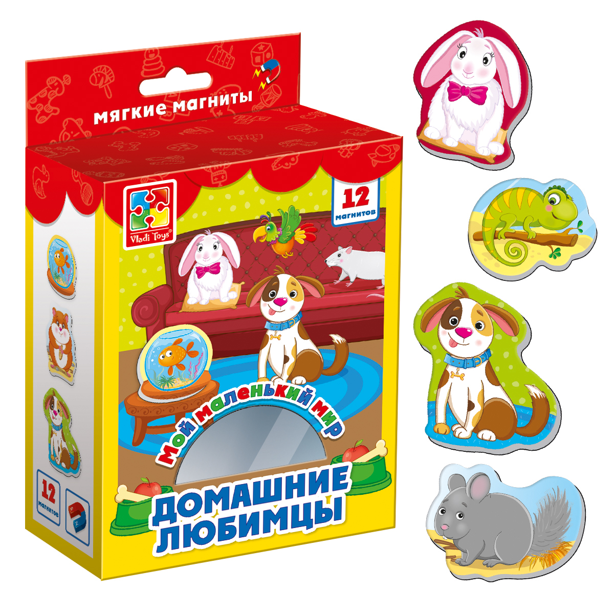 Настольная игра Vladi Toys магнитная Мой маленький мир Домашние любимцы - фото 1