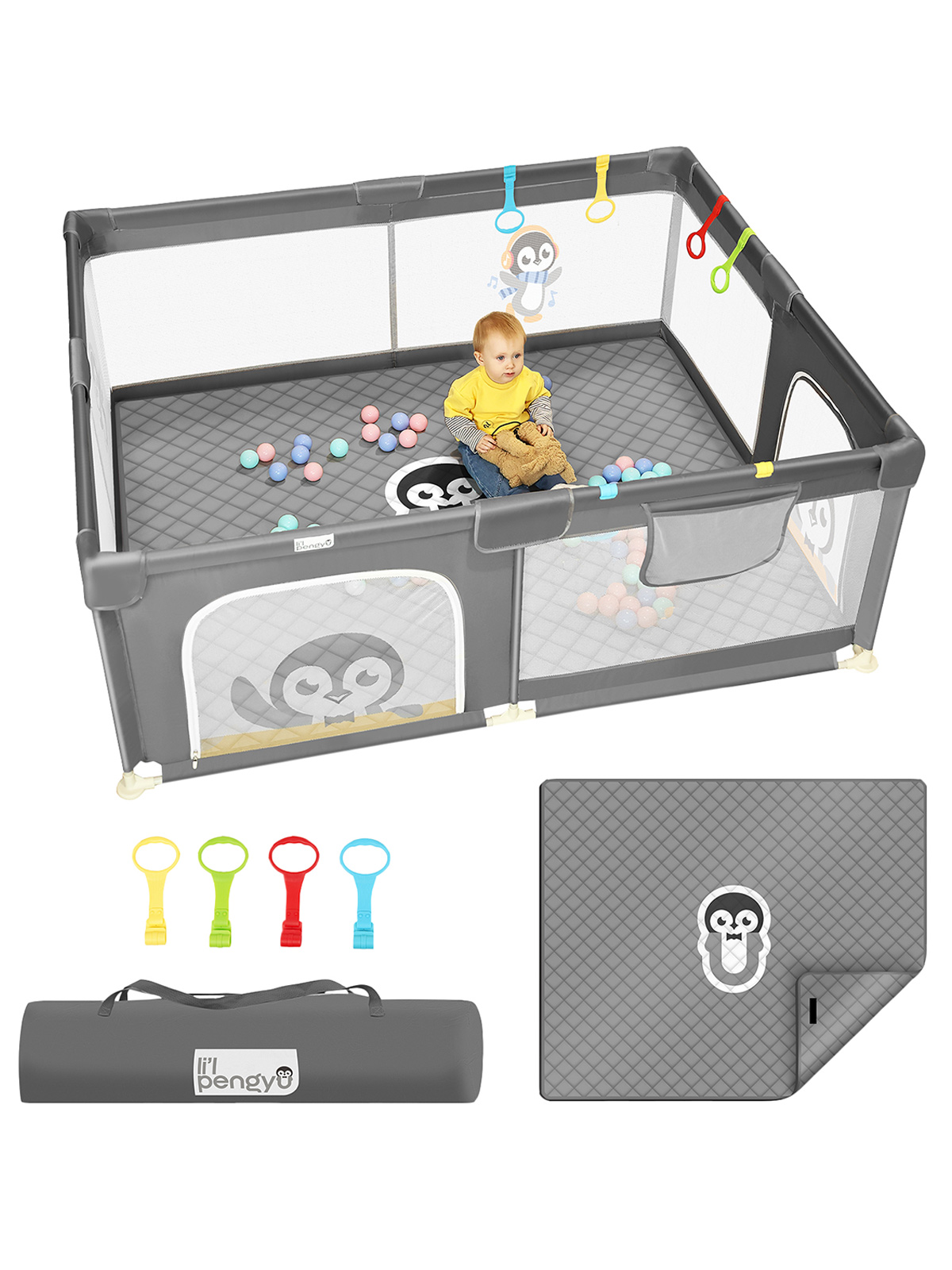 Манеж детский Smart Baby игровой напольный JB9300025 - фото 8