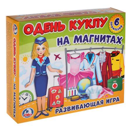 Игра-одевайка Умные Игры На магнитах одень куклу Профессии 255062