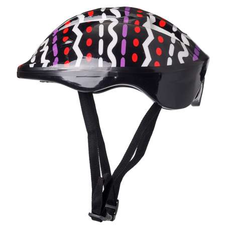Защита Шлем BABY STYLE для роликовых коньков черный принт обхват 57 см