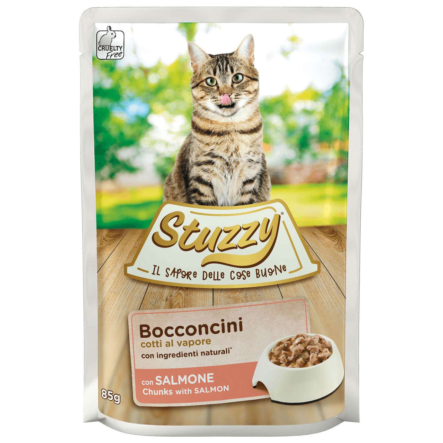 Корм для кошек Stuzzy 85г Bocconcini лосось в соусе пауч - фото 1