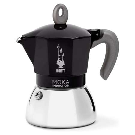 Гейзерная кофеварка BIALETTI Moka Induction черная 4 порции