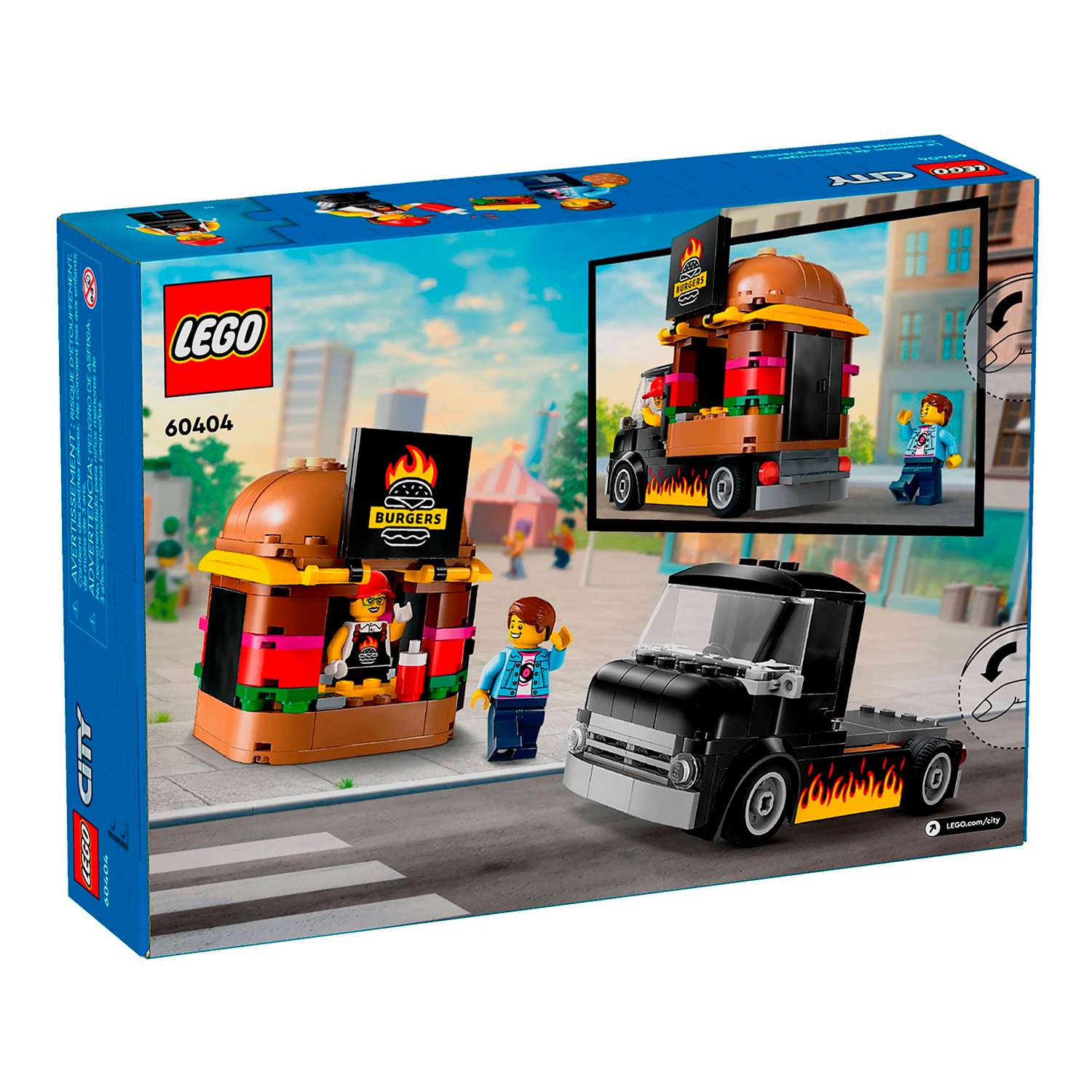 Конструктор детский LEGO City Фургон-гамбургер 60404 - фото 13