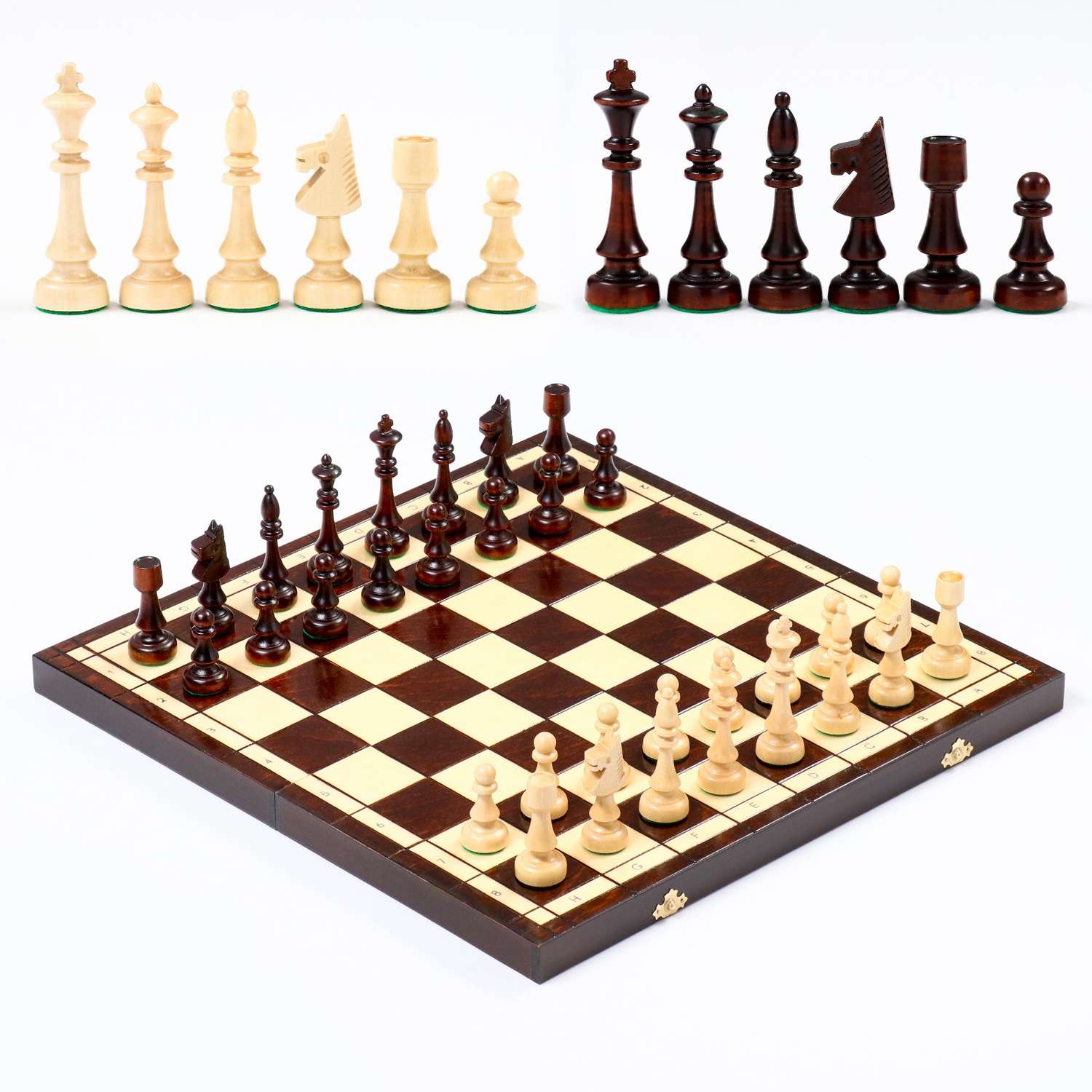 Шахматы Sima-Land «Клубные» 46.5х46.5 см король h 9.5 см пешка h 5.5 см - фото 2