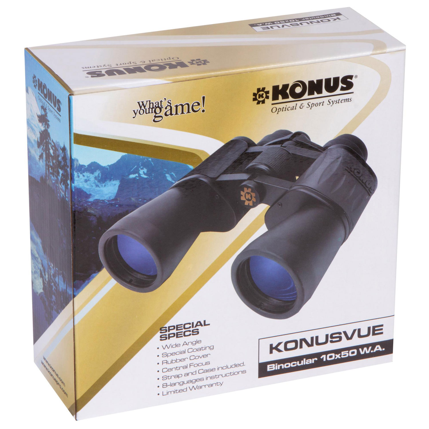 Бинокль Konus Konusvue 10x50 WA - фото 11