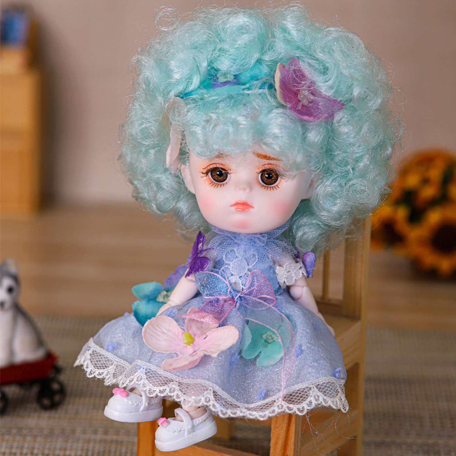 Кукла EstaBella Гортензия на шарнирах коллекционная 46329683 - фото 13