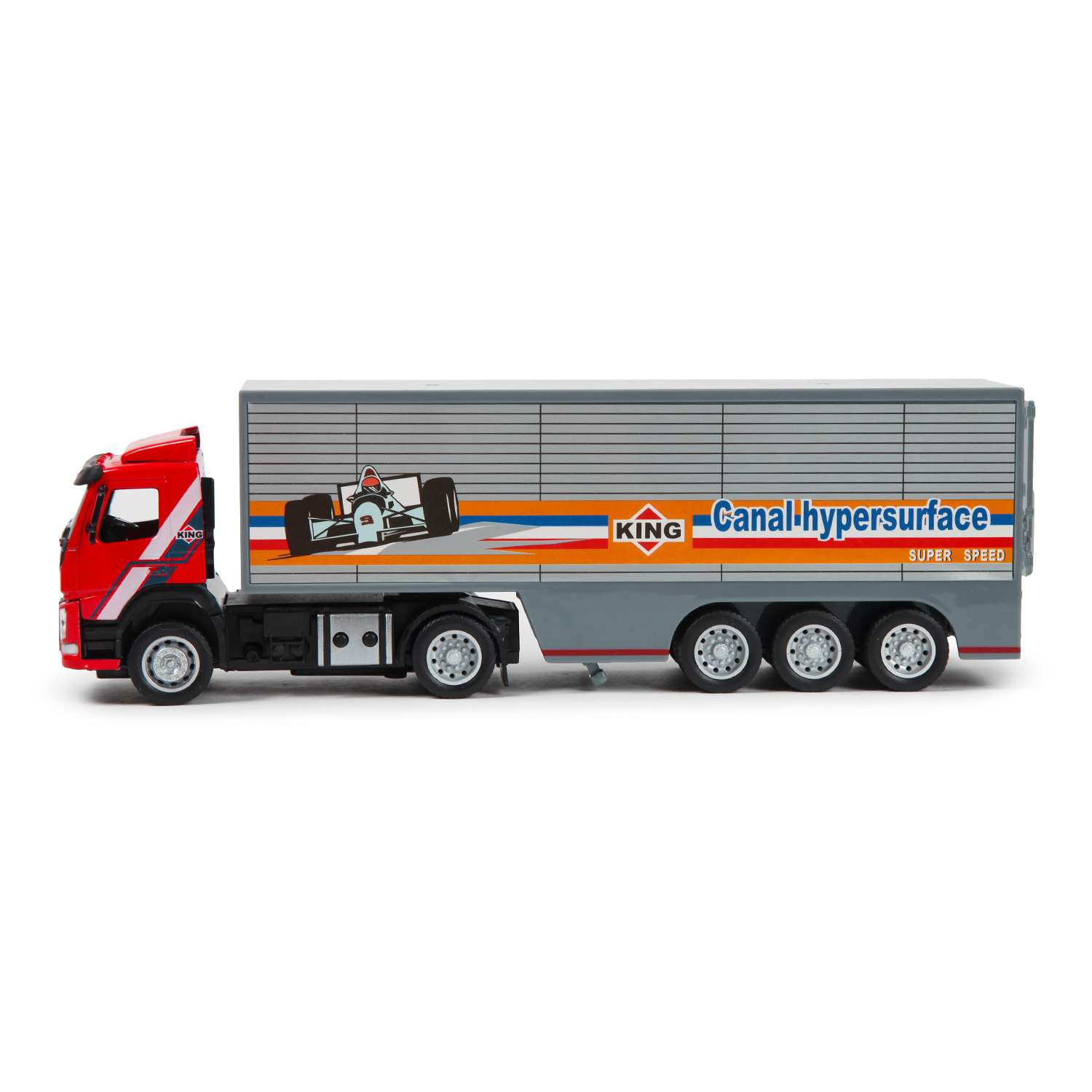 Машина MSZ 1:50 Volvo Container Truck Красная 68378 68378 - фото 7