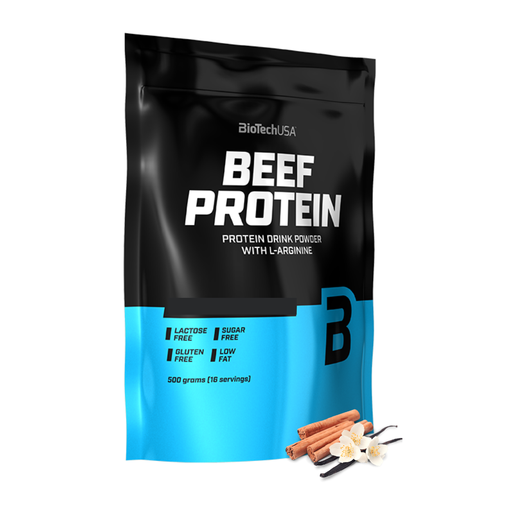 Говяжий протеин BiotechUSA Beef Protein 500 г ваниль-корица - фото 1