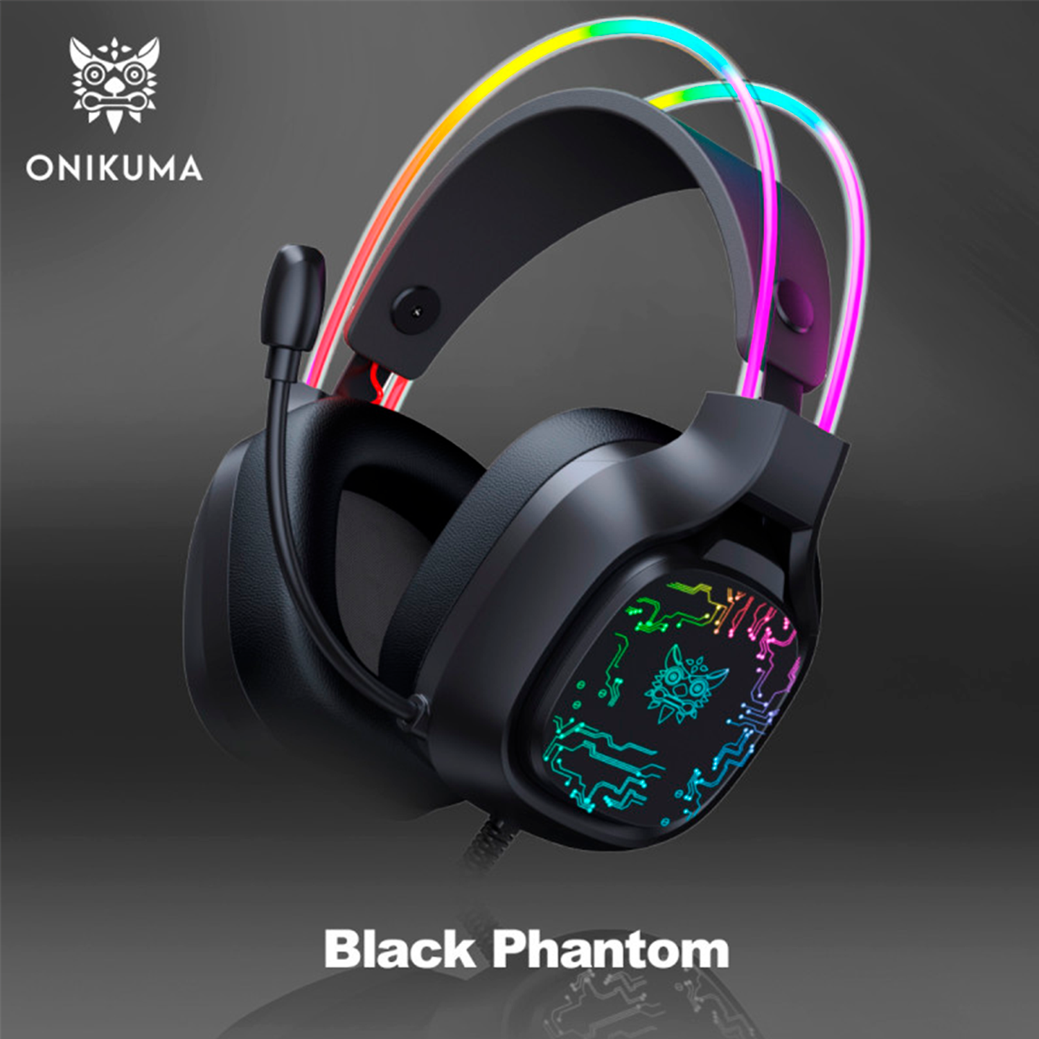 Игровые наушники Onikuma X22 Black Phantom - фото 1