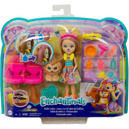 Набор игровой Enchantimals кукла+питомец с аксессуарами Стильный салон GTM29