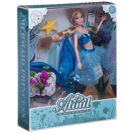 Кукла Atinil Junfa Русалочка в синем костюме