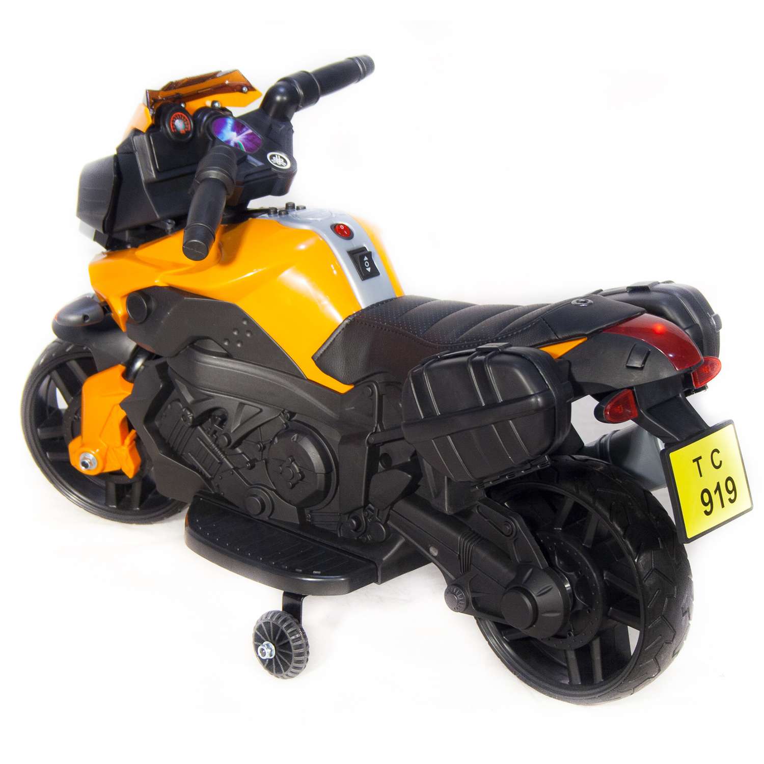 Электромобиль TOYLAND Мотоцикл Minimoto JC919 оранжевый - фото 6