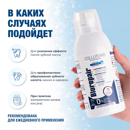 Ополаскиватель для полости рта Biorepair Mouthwash Antibacterial 500 мл