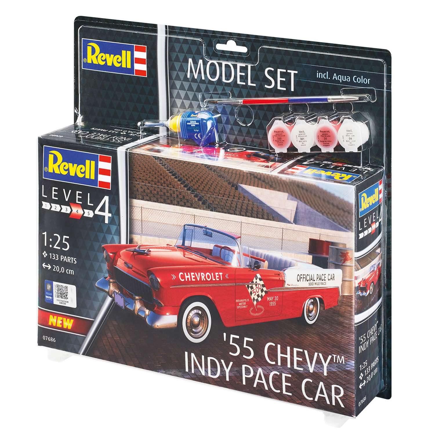 Сборная модель Revell Автомобиль 55 Chevy Indy Pace Car 67686 - фото 4