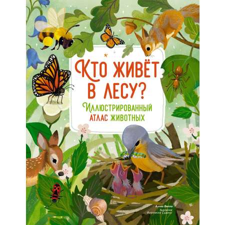 Книга Махаон Кто живёт в лесу Иллюстрированный атлас животных