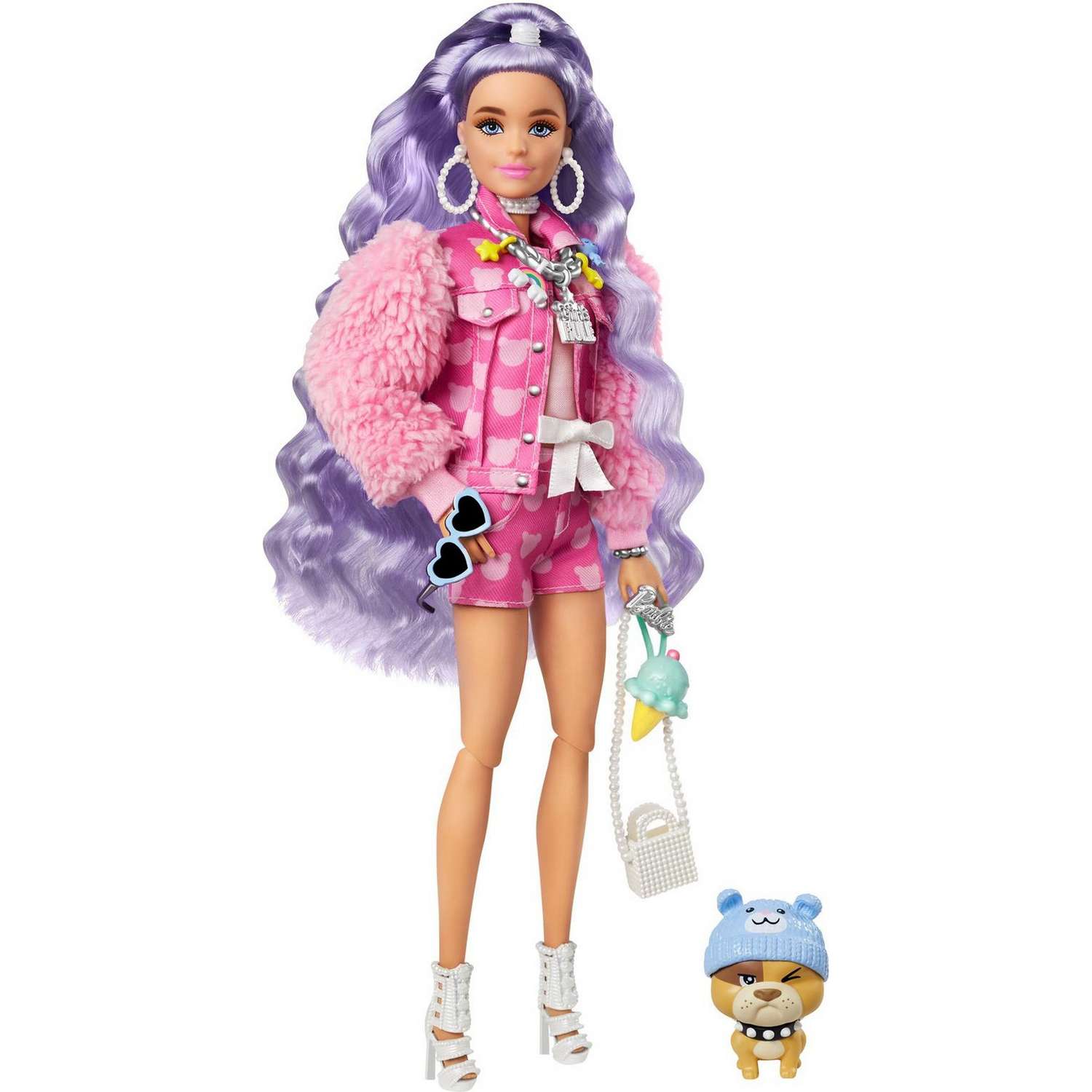 Кукла Barbie Экстра Милли с сиреневыми волосами GXF08 GXF08 - фото 1