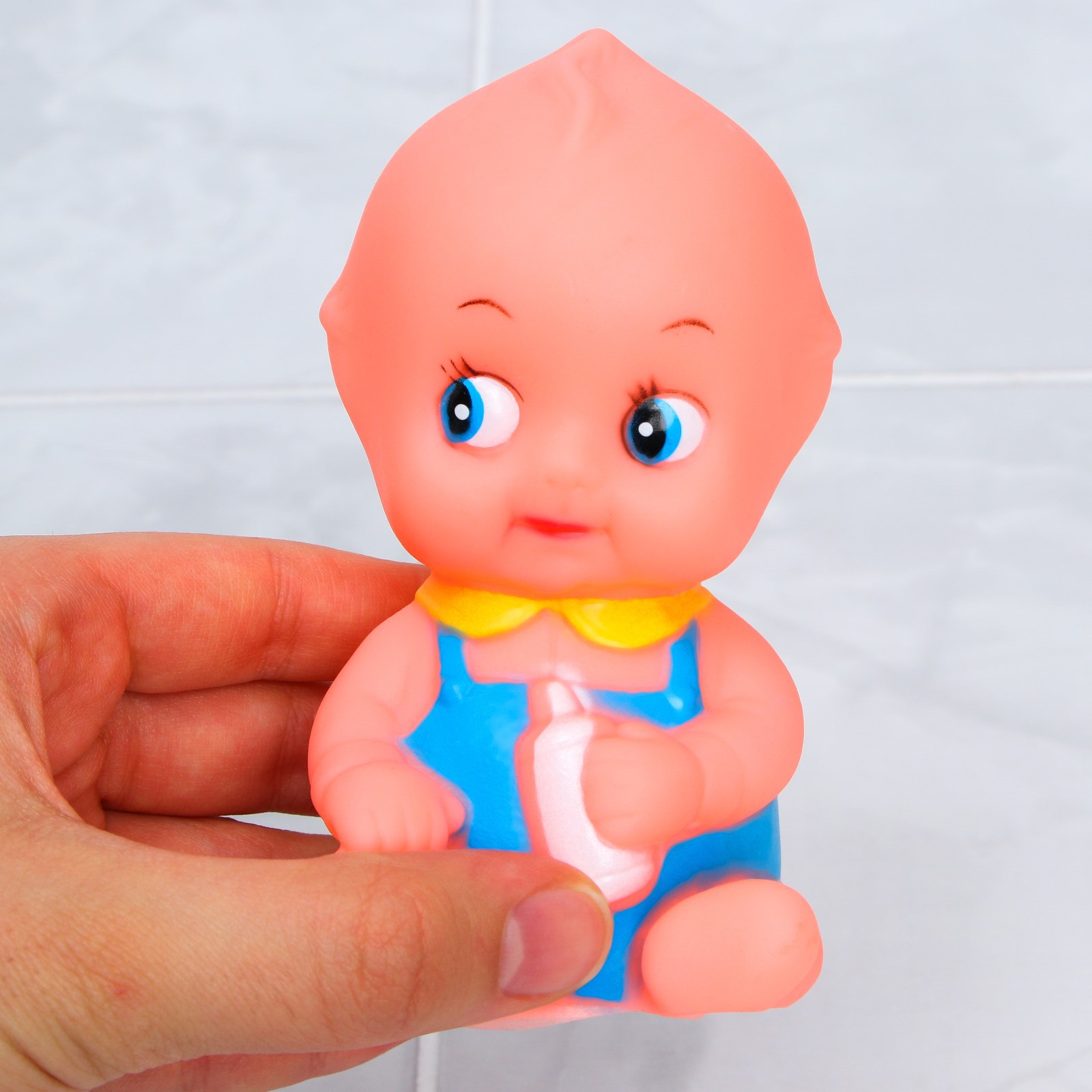 Игрушка Крошка Я для игры в ванне «Пупсик» с пищалкой - фото 5