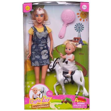 Игровой набор ABTOYS Куклы Defa Lucy Мама на прогулке с дочкой