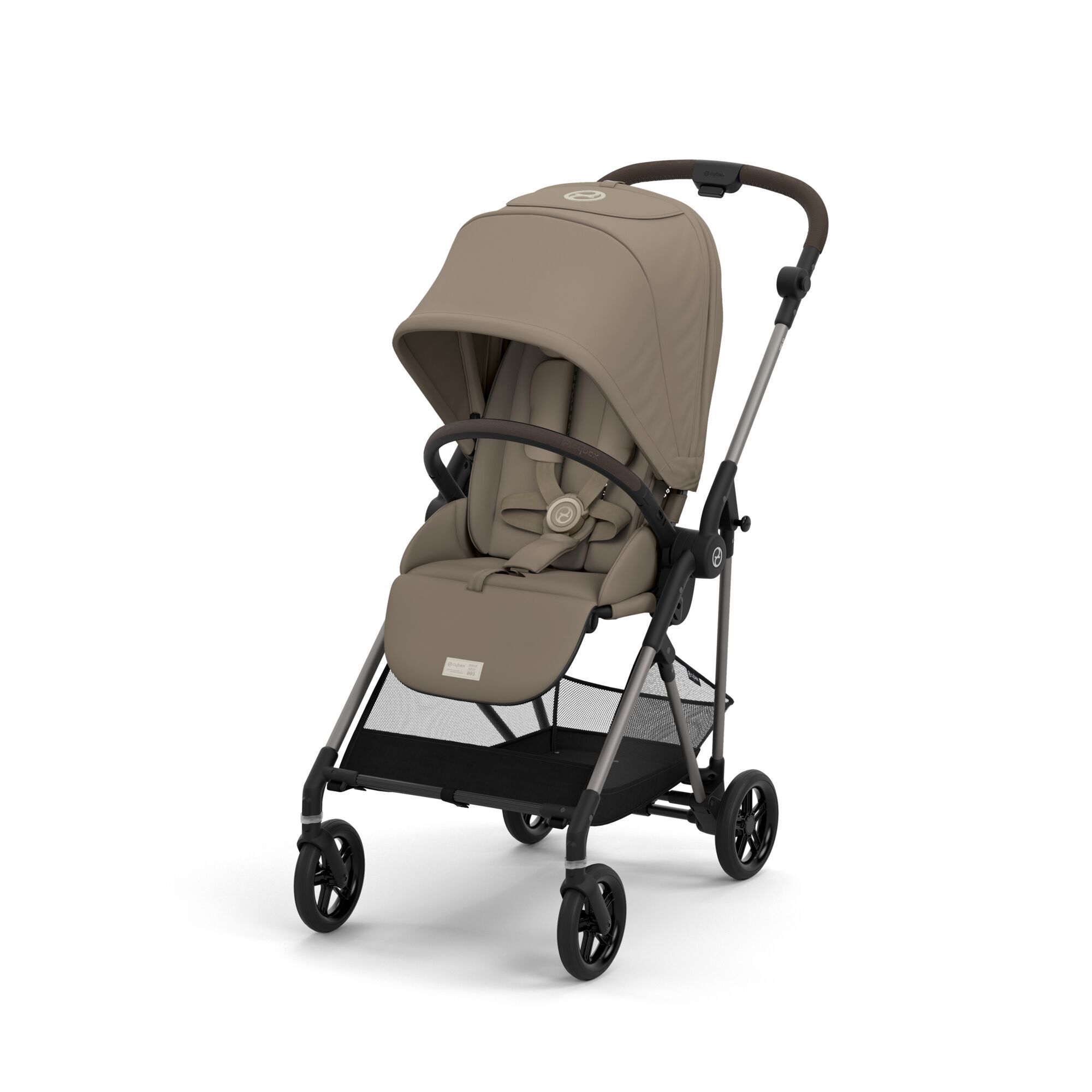 Коляская детская Cybex Melio Seashell Beige с дождевиком - фото 1